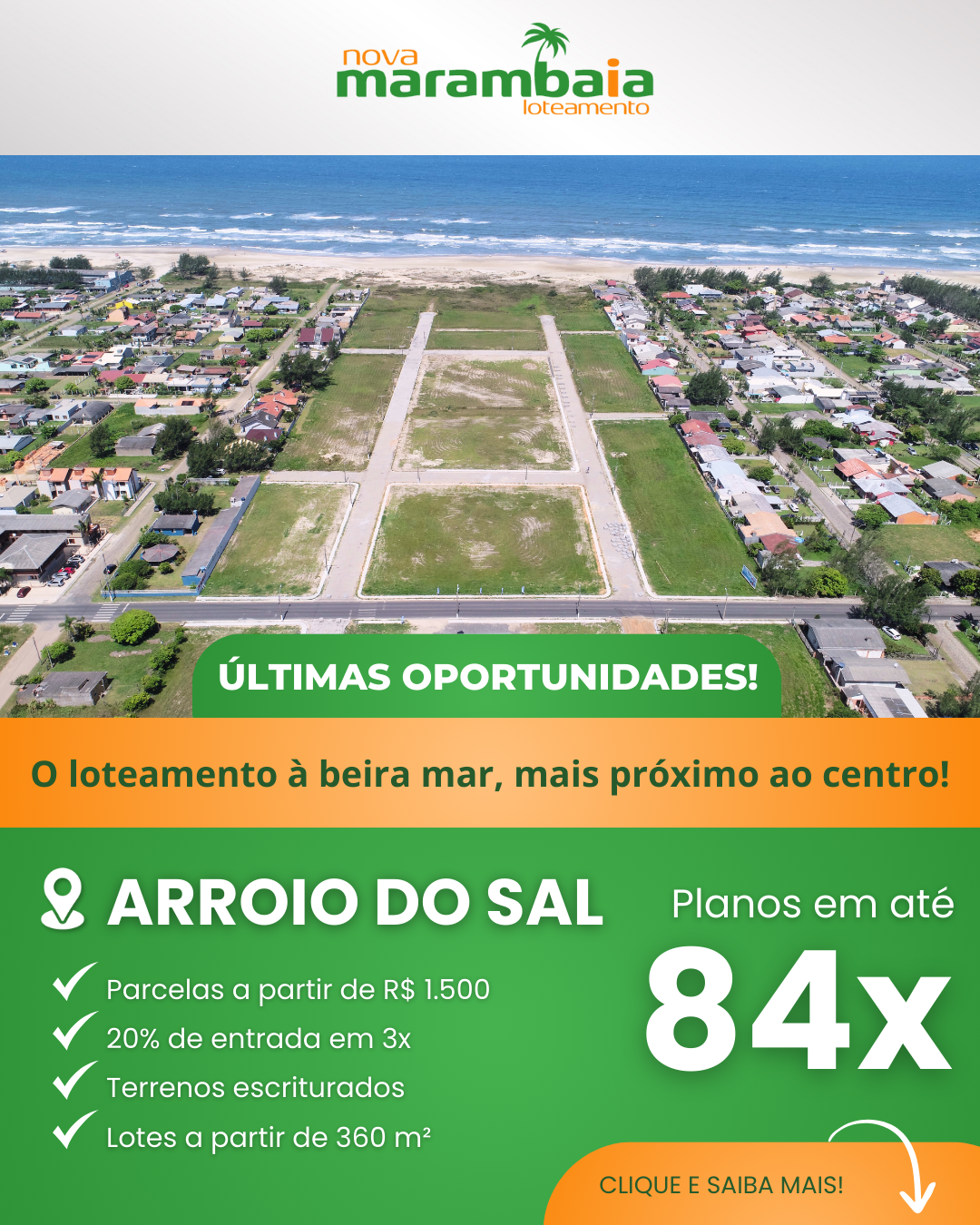 Terreno para venda, Nova Marabaia em Arroio do Sal | Ref.: 274